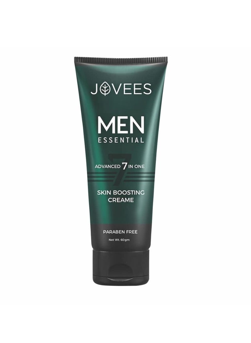 Jovees Men Advanced 7 in 1 Skin Boosting Creame| Gives Brighter & Even Skin Tone | Non Greasy & Fast Absorbing | Prevents Acne Breakout & Reduces Dark Spot | ParabenFree | 60Gm - Image 2